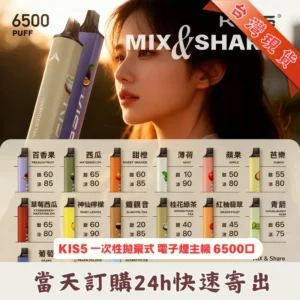 KIS5-拋棄式6500口_一次性電子煙桿_台灣現貨